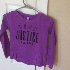 Purple graphic shirt